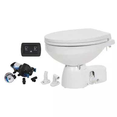 Jabsco Quiet Flush E2 12V Raw Water Regular Bowl Toilet