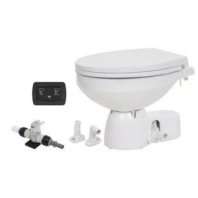 Jabsco Quiet Flush E2 24V Fresh Water Regular Bowl Toilet