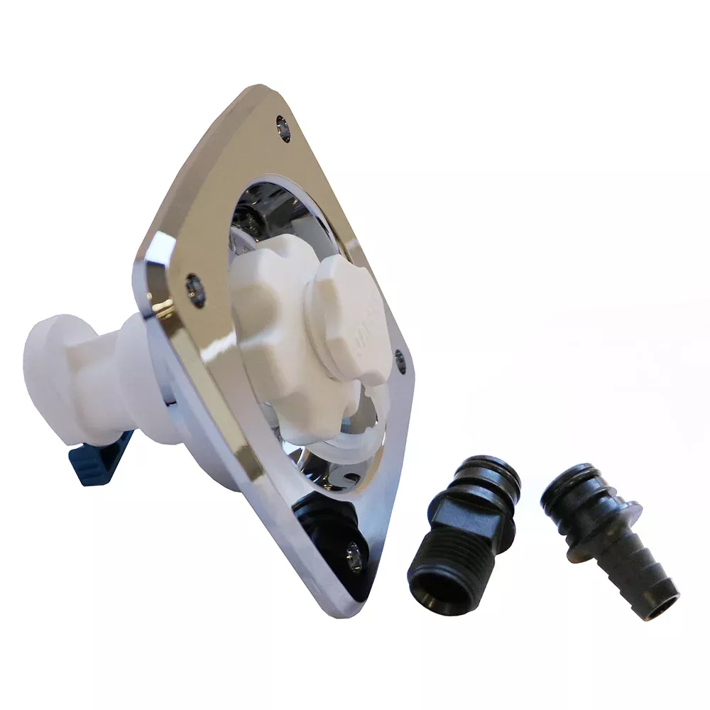 Jabsco Water Pressure Regulator - Flush Mount - Chrome - 45 psi - 44412-2045