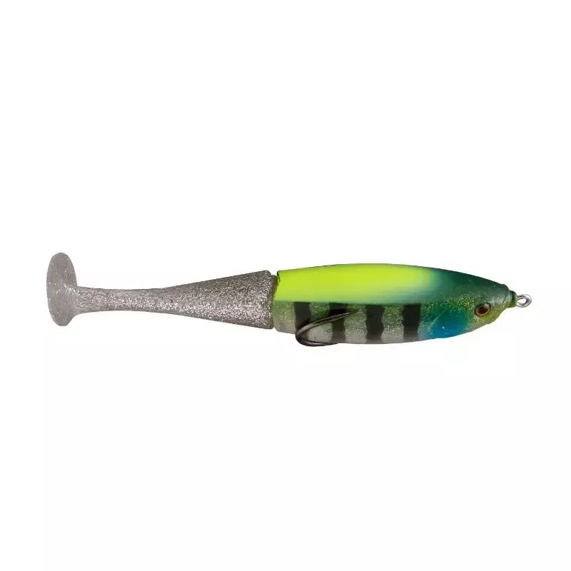 Jackall Grinch Topwater Paddle Tail Lure 5.3 – 11/16 oz”