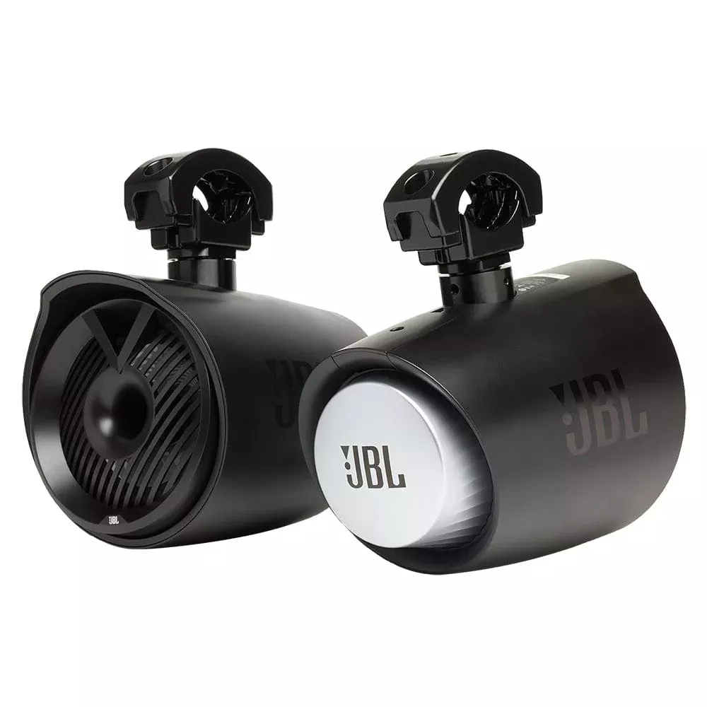 JBL 6.5" RGB MT6HLB Wake Tower X Speakers - 300W Pair - Black