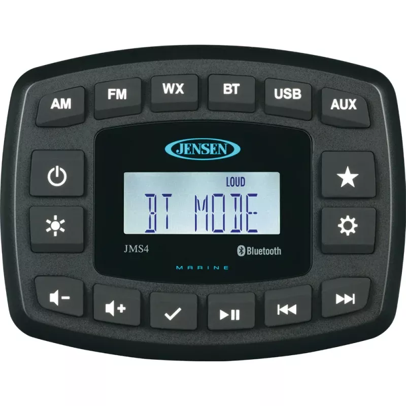JENSEN JMS4RTL Stereo w/AM/FM/BT – Single Zone