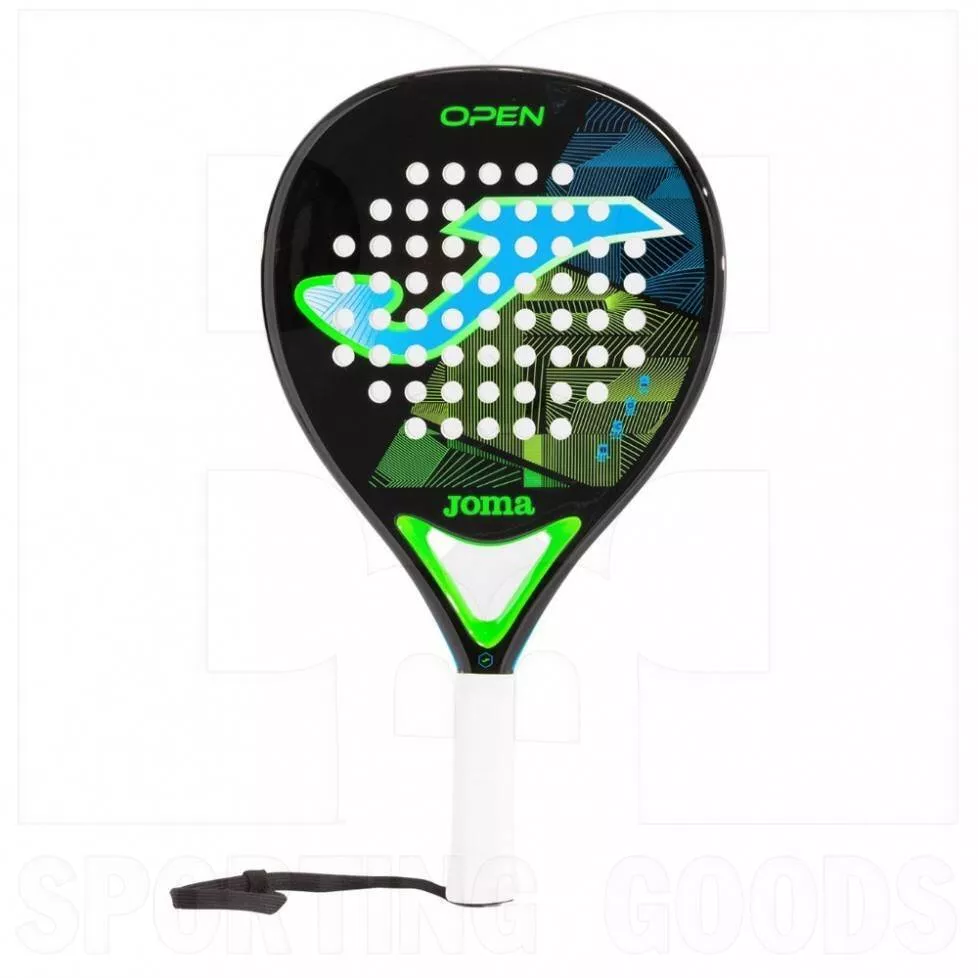 Joma Open Paddleball Racket Black/Fluor Turquoise