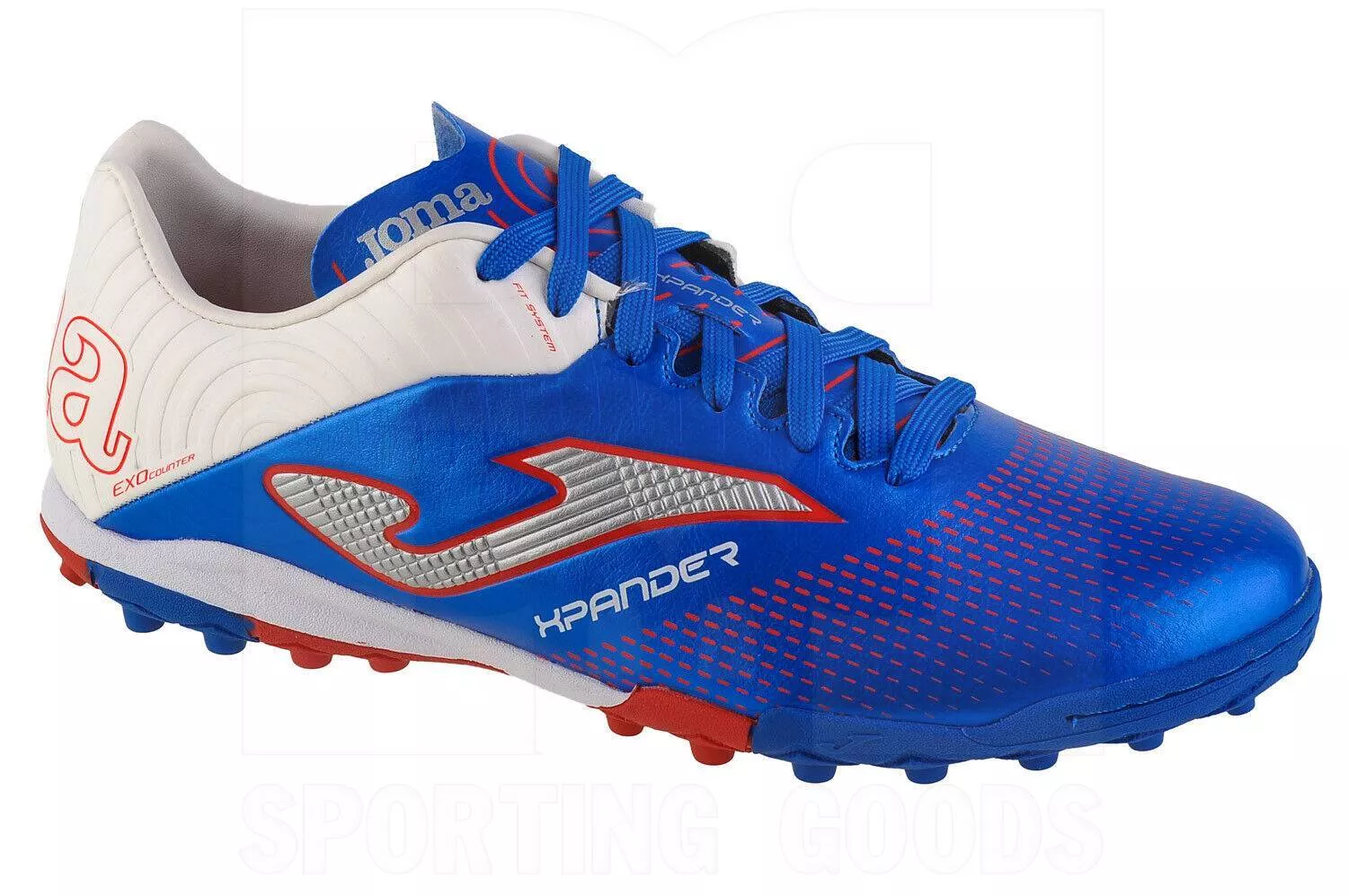 Joma Xpander 2204 Turf Shoes Royal/White/Red