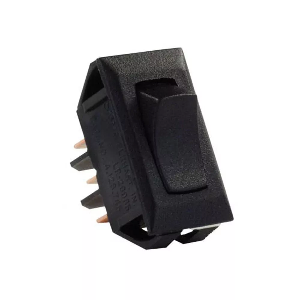 JR Products 12665 Standard 12V On/Off/On Switch, Black