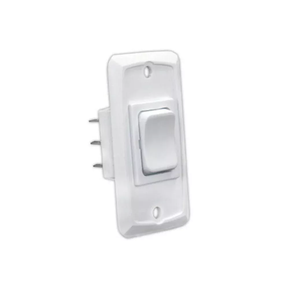 JR Products 12835 HD 12V Mom-On/Off/Mom-On Switch, White