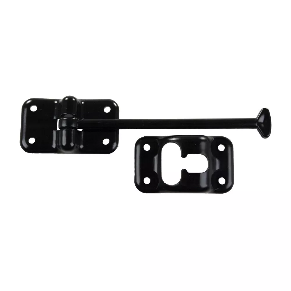 JR Products 6" T-Style Door Holder, Black