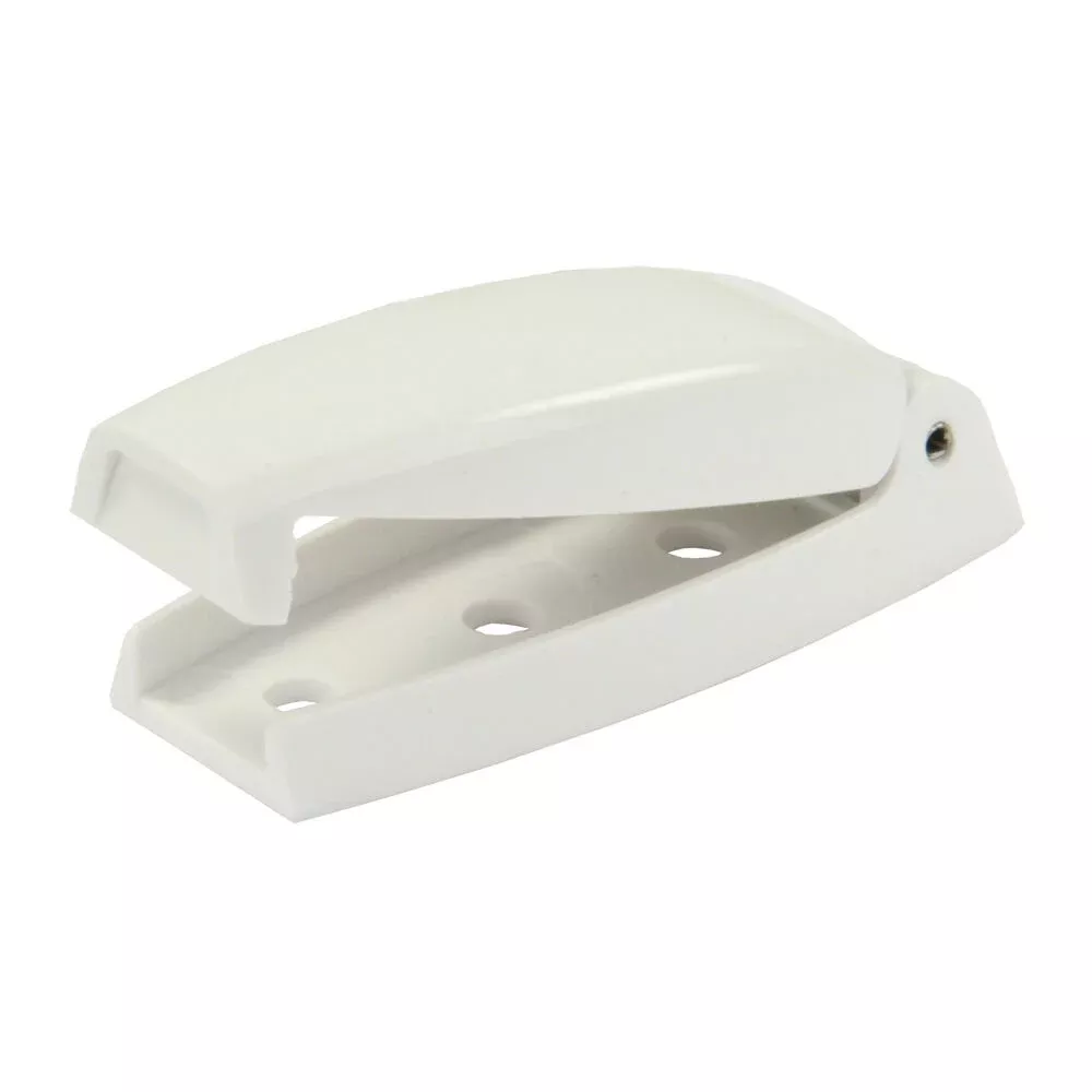 JR Products Bullet-Style Baggage Door Catch, White