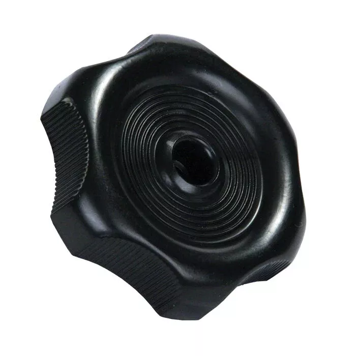 JR Products Window Knob with 1/2" Shaft, Black