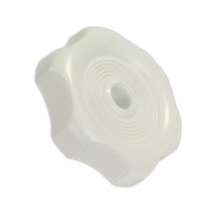 JR Products Window Knob with 1/2" Shaft, White