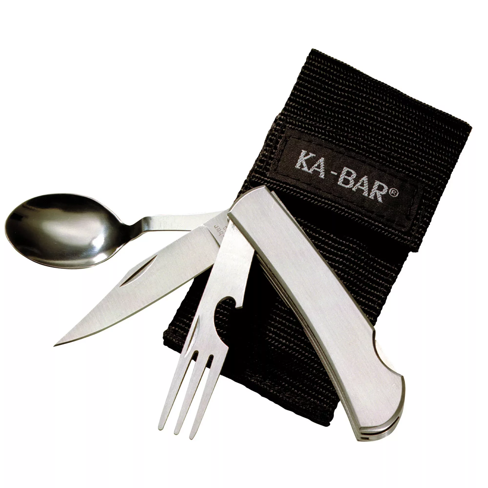 KA-BAR HOBO FORK/KNIFE/SPOON W/SHEATH