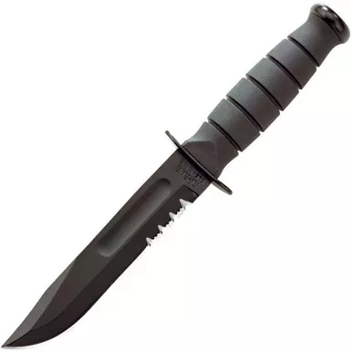 Ka-Bar Short Fighting Knife with Leather Sheath
