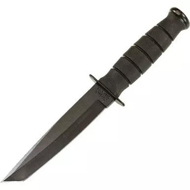 Ka-Bar Short Tanto Leather Fixed Blade Knife