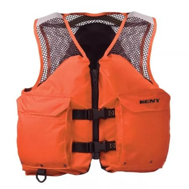KENT Deluxe Commercial Mesh Vest, Two Pocket USCG Type III