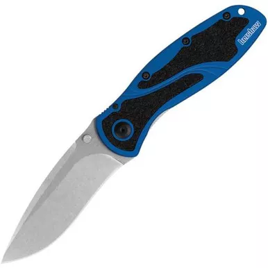 Kershaw Blur Linerlock Knife with Blue Aluminum Handle