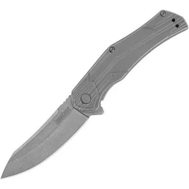 Kershaw Husker Assisted Open Stonewash Framelock Knife