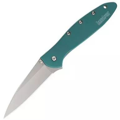 Kershaw Leek Linerlock Teal Anodized Aluminum Folding Knife