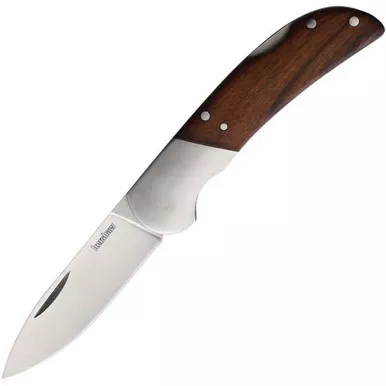 Kershaw Lockback Brown Wood Stainless Folding Knife