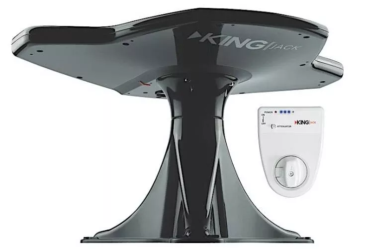 King Over The Air Jack RV Antenna With Meter, Black• OA8501