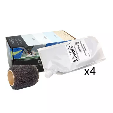 KiwiGrip Non-Skid Deck Coating - Grey w/Roller