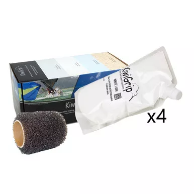 KiwiGrip Non-Skid Deck Coating - White w/Roller