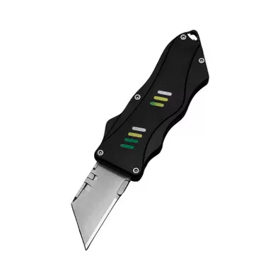 Klaken J397 Black Aluminum Carbon Utility Folding Knife