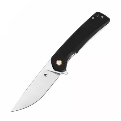 Klaken Virex Black G10 D2 Satin Drop Point Knife