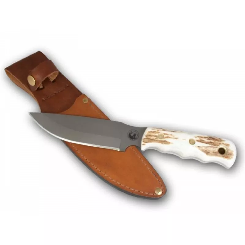 KNIVES OF ALASKA Bush camp knife, D2 steel, stag handle