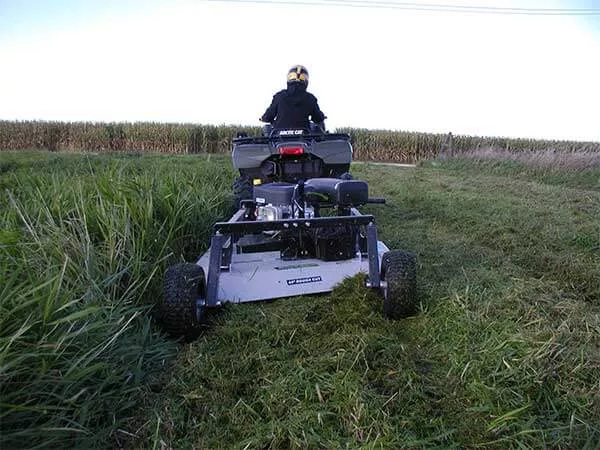 Kunz Engineering | Best Quality Rough Cut Mower AcrEase | Model MR44B | 44″ Cutting Width | Pull Type| 19 HP Briggs & Stratton Engine | For ATV