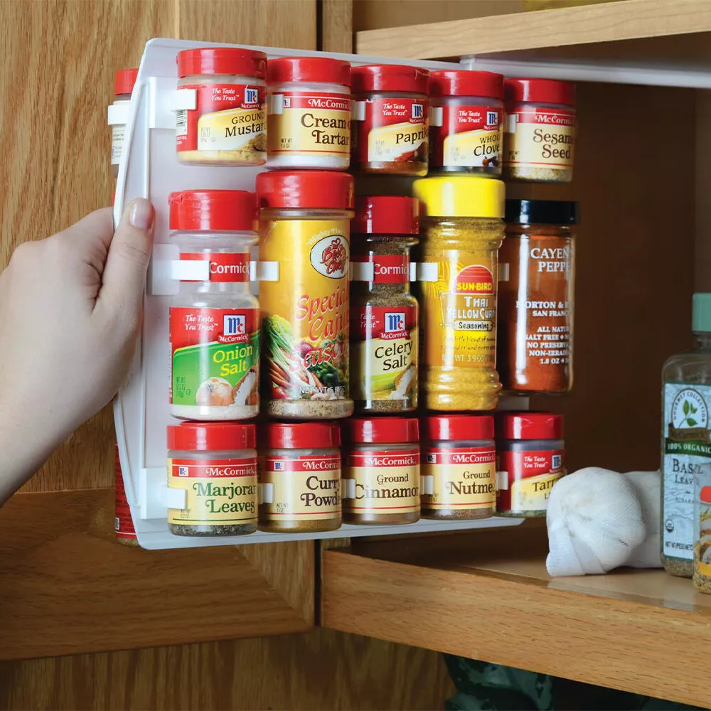 Large Sliding Cabinet Spice Rack