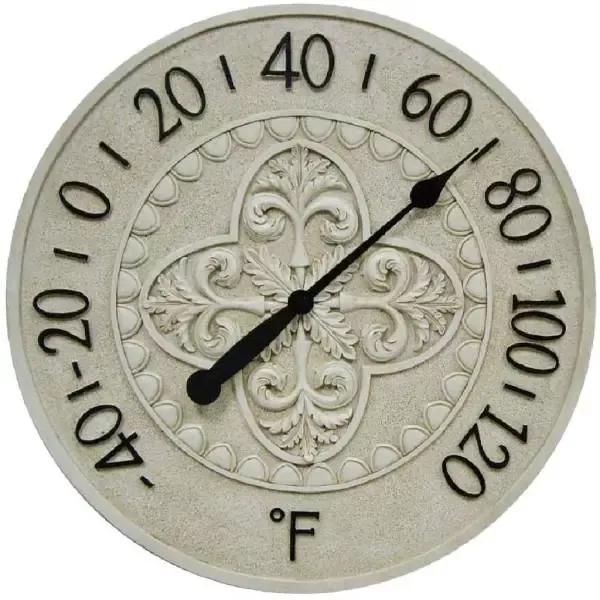 Le Blanc Fleur Wall Thermometer - 13377ST