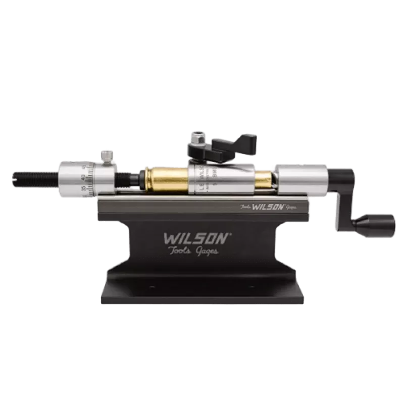 LE WILSON 50 Cal Stainless Case Trimmer Kit with Micro-Adjust Stop Includes 50 BMG Case Holder