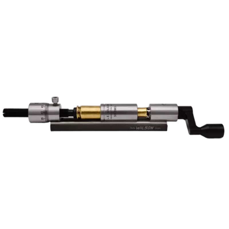 LE WILSON 50 Caliber Stainless Micrometer Adjustment Case Trimmer Includes 50 BMG Case Holder