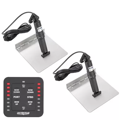 Lectrotab 9 x 12 Stainless Steel One-Touch Trim Tab Kit