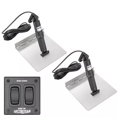 Lectrotab 9 x 9 Stainless Steel Rocker Trim Tab Kit