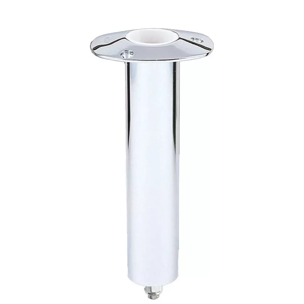Lee's Tackle 0 Degree SS Flush Mount Swivel Base Rod Holder - 2" x 9" - Medium - RH5367V