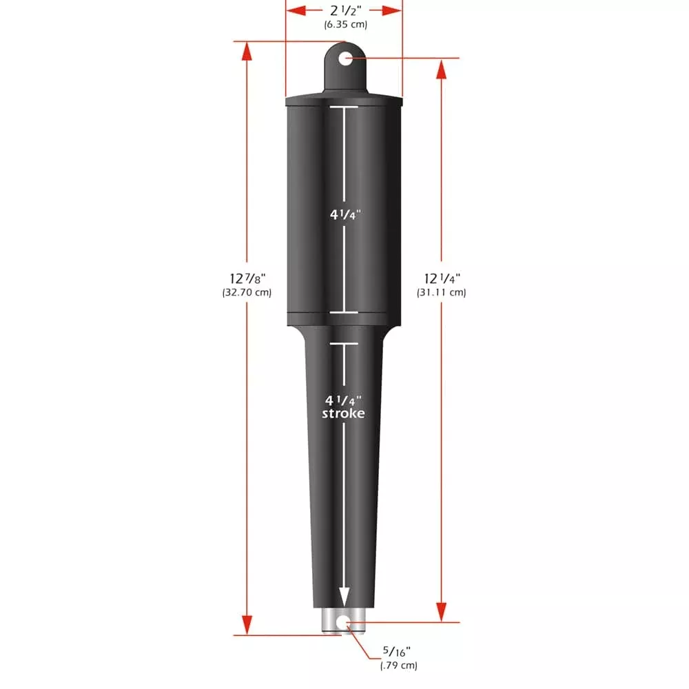 Lenco 102XD Extreme Duty Actuator - 12V - 4-1/4" Stroke