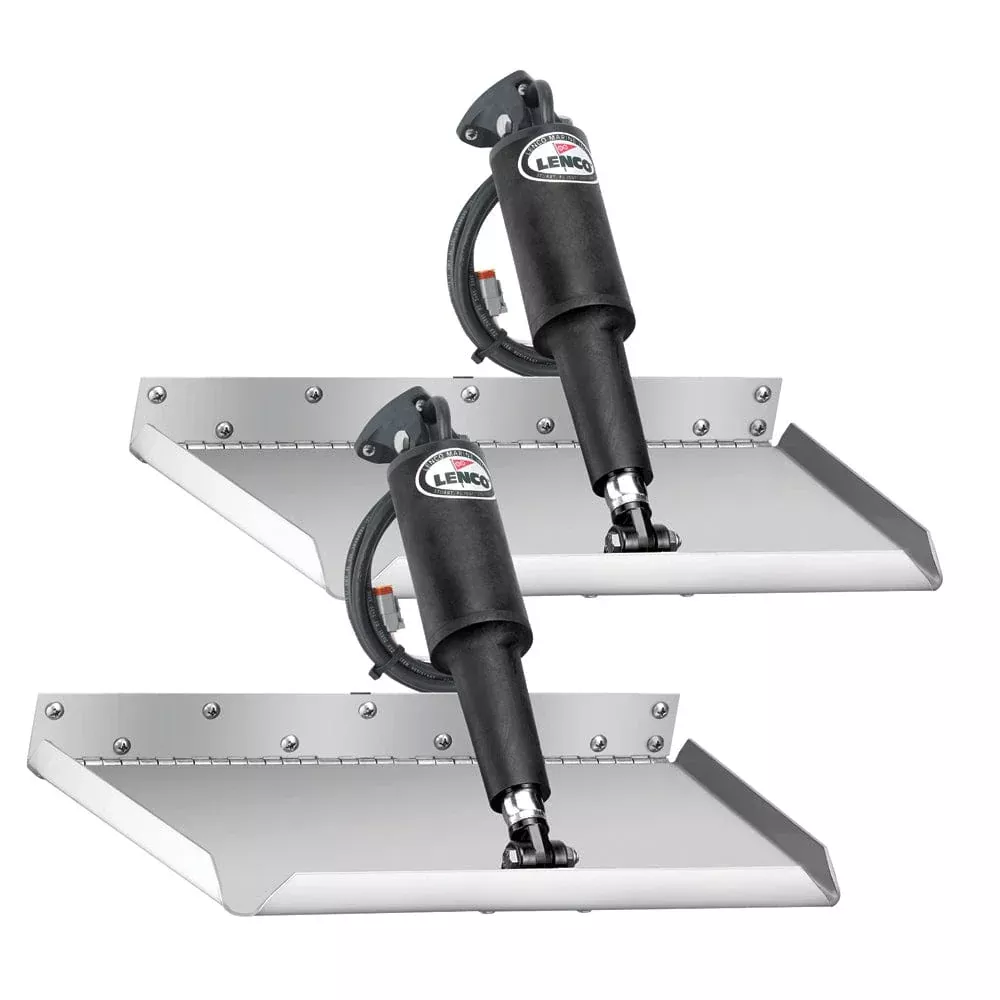 Lenco 12″ x 12″ Edge Mount Trim Tab Kit w/o Switch Kit 12V