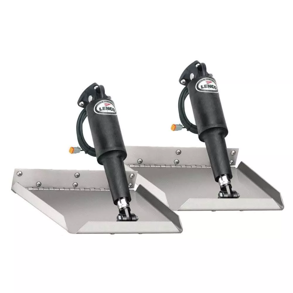 Lenco 9" x 12" Edge Mount Trim Tab Kit without Switch - 15014-101