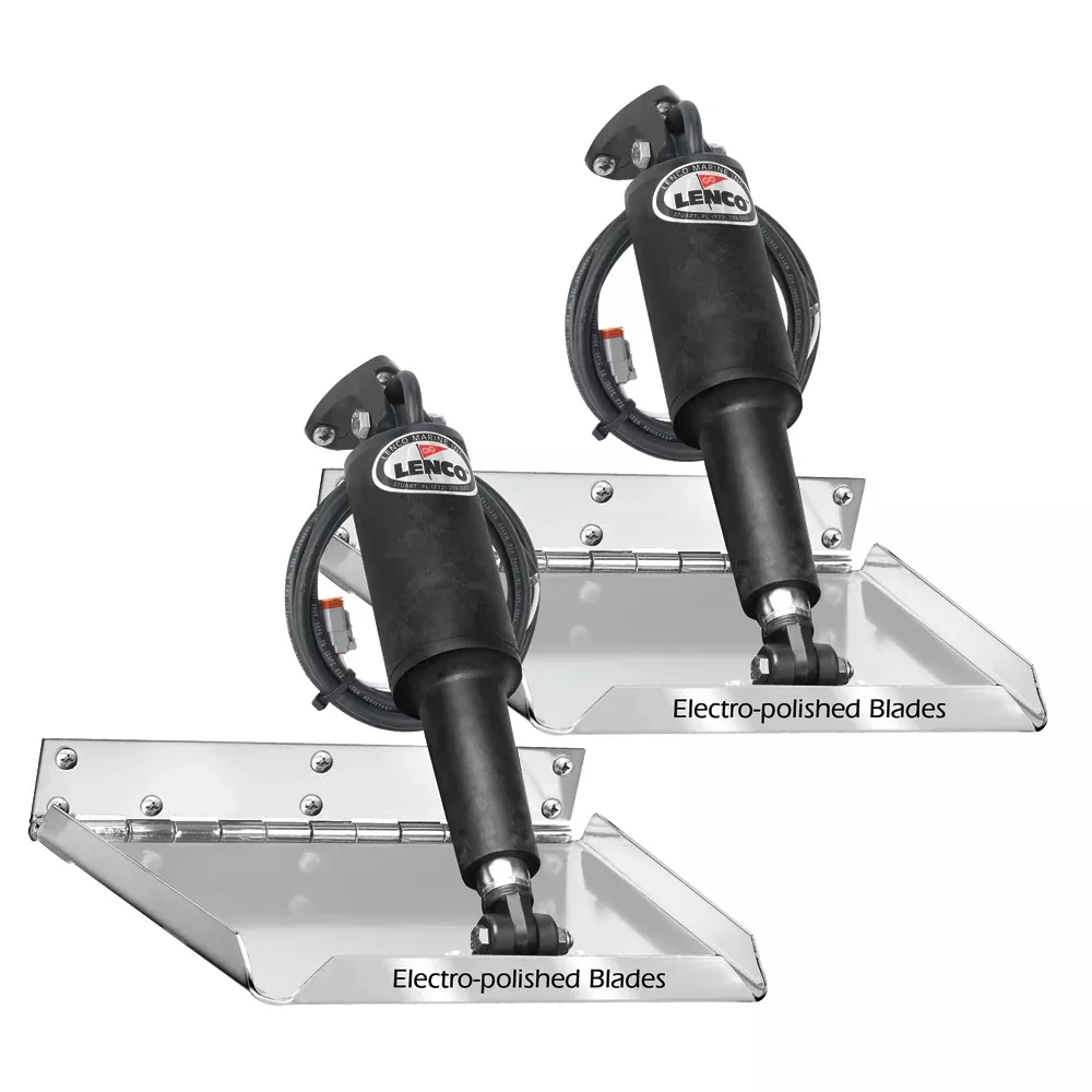 Lenco 9" x 12" Standard Performance Trim Tab Kit w/oSwitch Kit 12V | 15035-101