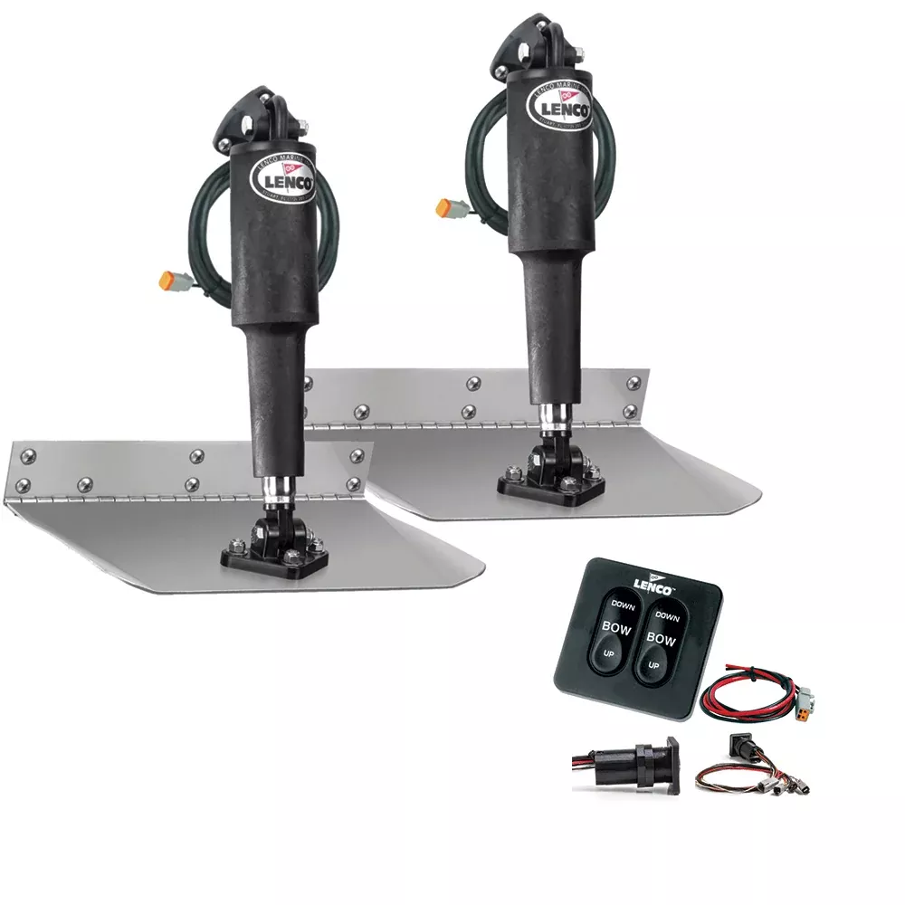 Lenco 9″ x 12″ Standard Trim Tab Kit w/Standard Integrated Switch Kit 12V [15104-102]