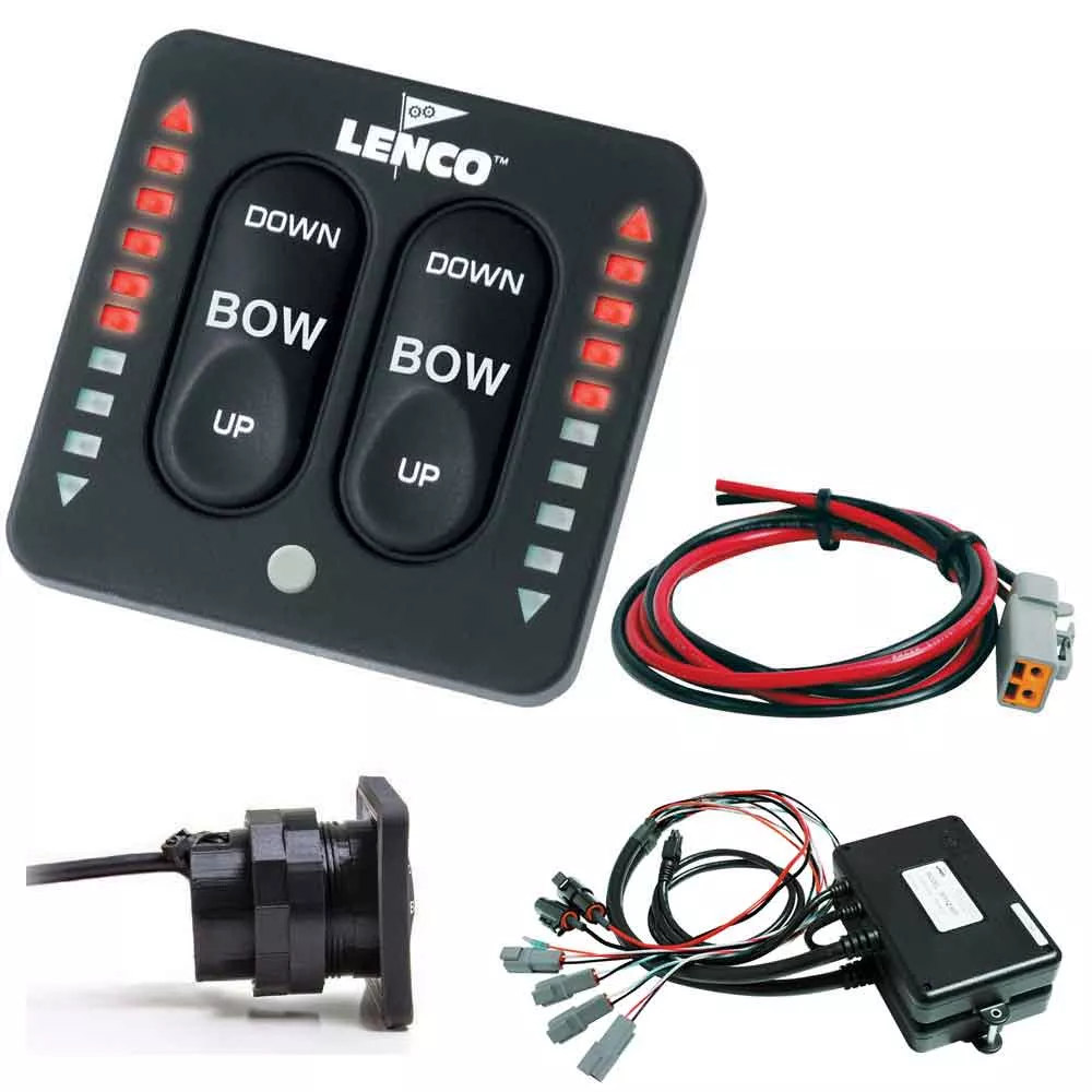 Lenco LED Indicator Two-Piece Tactile Switch Kit with Pigtail for Dual Actuator Systems - 15271-001