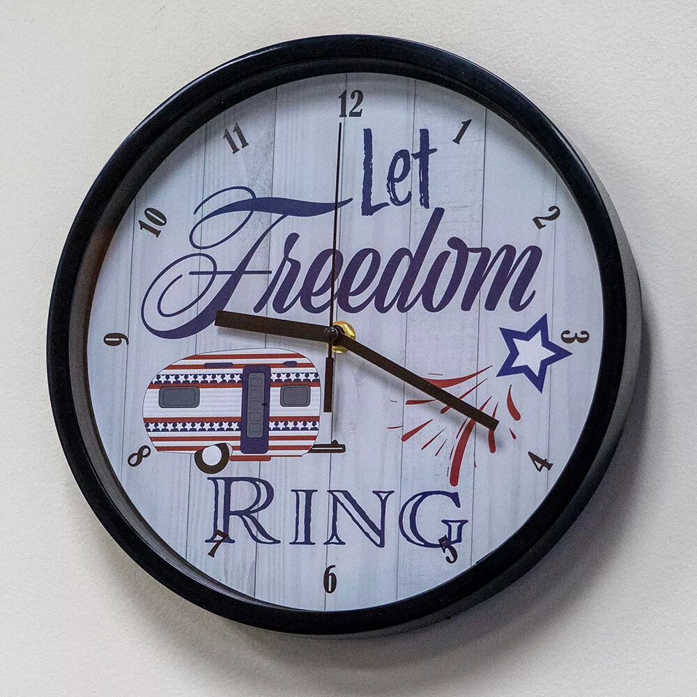 “Let Freedom Ring” Wall Clock