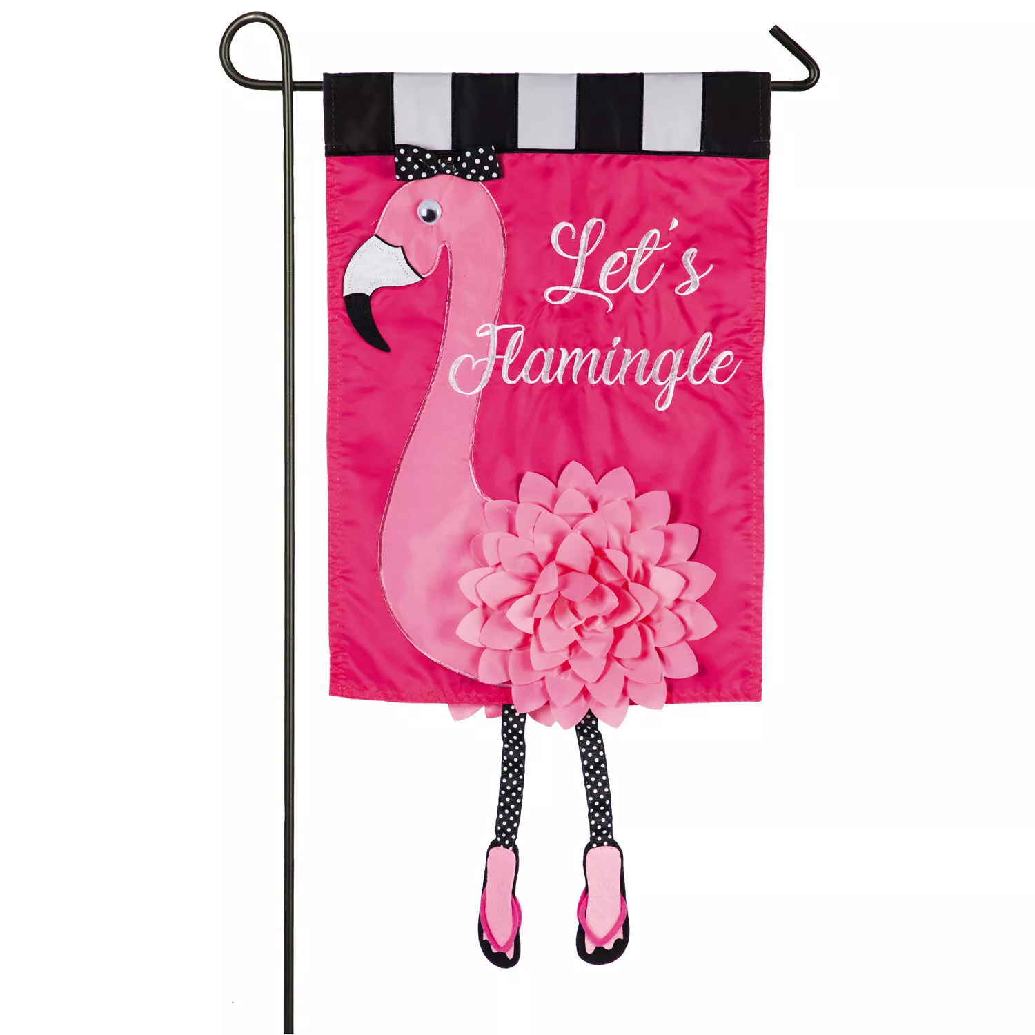 “Let’s Flamingle” Garden Flag
