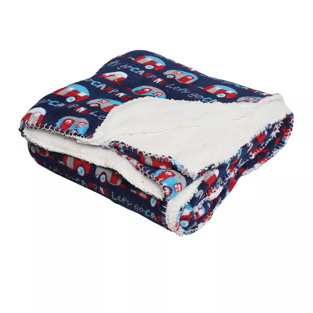 Let’s Go Camping Throw, 50” x 60”