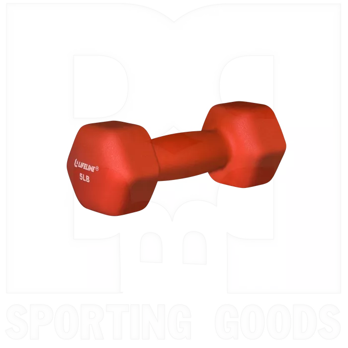 Lifeline Hex Neoprene Dumbbell 5lb (Single)