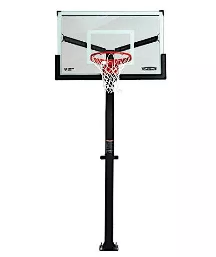 Lifetime Mammoth Bolt-Down Basketball Hoop - 54-Inch Tempered Glass• 90965