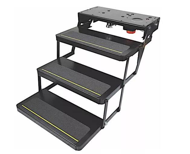 Lippert 25 Series 8" Rise RV Step Assembly with Logic Control Unit and Power Switch Kit• 3658373