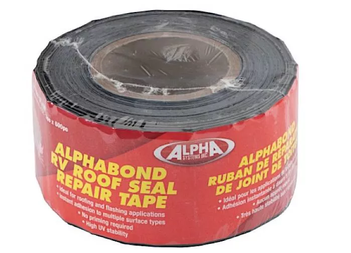 Lippert ALPHABOND TPO Tape 2" x 50', Black (Case of 12)• 2020002412