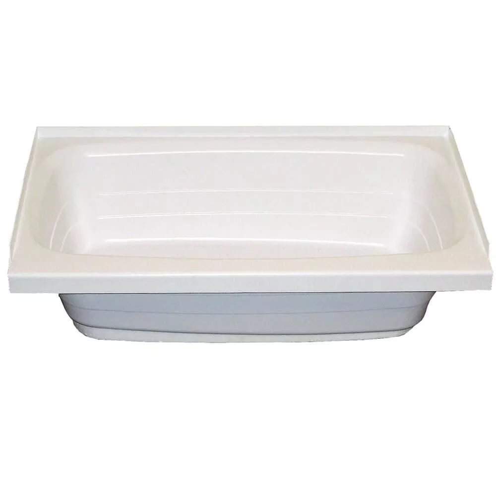 Lippert Bathtub with Left-Side Drain, 24" x 36", White